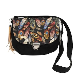 Messenger Bag mit Indianerfedern