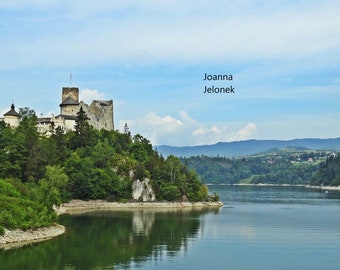 Zdjęcie cyfrowe do pobrania- Zachód słońca nad Sudetami