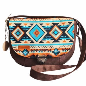Sac messager motif tribal