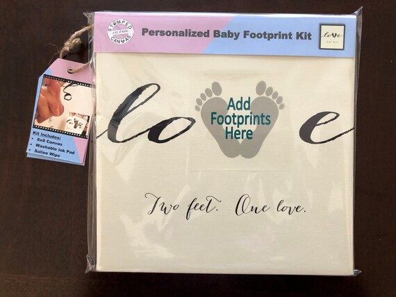 baby footprint canvas kit