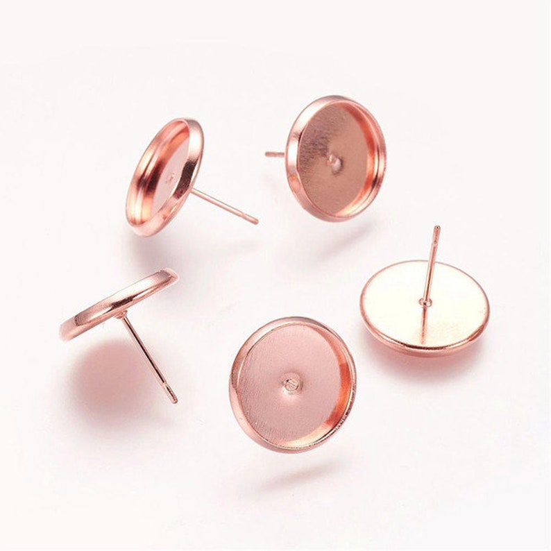 10 Ohrsteck observations for 12 mm of brass rose