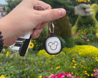 MagicBand+ Puck Keychain  - 3D Printed Disney Inspired Accessories