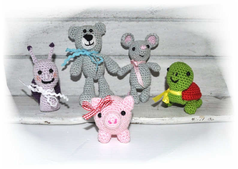 E-Book Crochet pattern Ministars 5 figures image 2