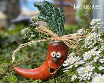 Carrot made of ceramic