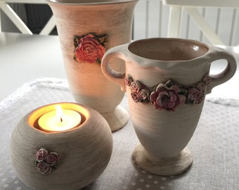 Vases and Candlestick Set