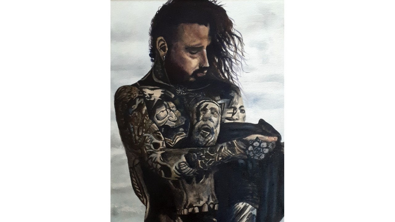 Hot Sexy Shirtless Tattooed Man Guy Beard Long Hair Tattoo Ink - Etsy Hot Sexy Shirtless Tattooed Man Guy Beard Long Hair Tattoo Ink - Etsy