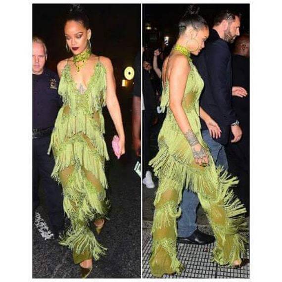 green fringe jumpsuit