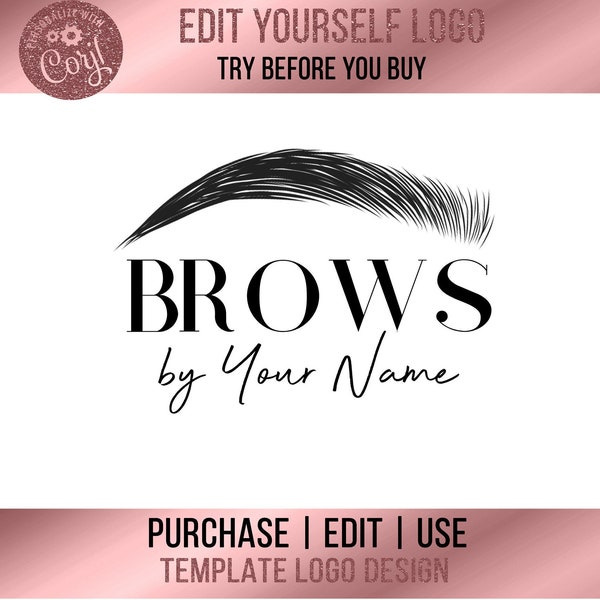 Microblading Logo, Eyebrow Logo, Brows Logo, Logo Microblading, Logo Design For Eyebrows, Brows