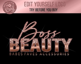 DIY, Beauty Logo, Boutique Logo, Hair Logo, Makeup Logo, Fashion Logo, Nails Logo