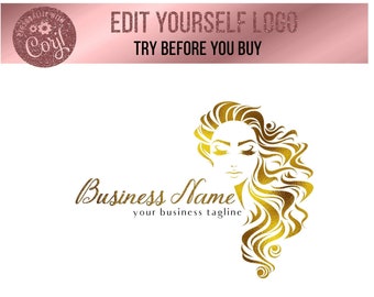 Hair Salon Logo, Hairstylist Logo, Hair Extensions Logo, Hair And Makeup Logo, Beauty Logo