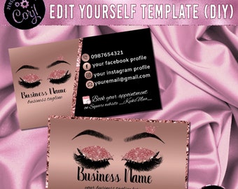 Business Card Edit Today iPhone Business Card Cell Phone Business Card Hair Business Card Lash Business Card