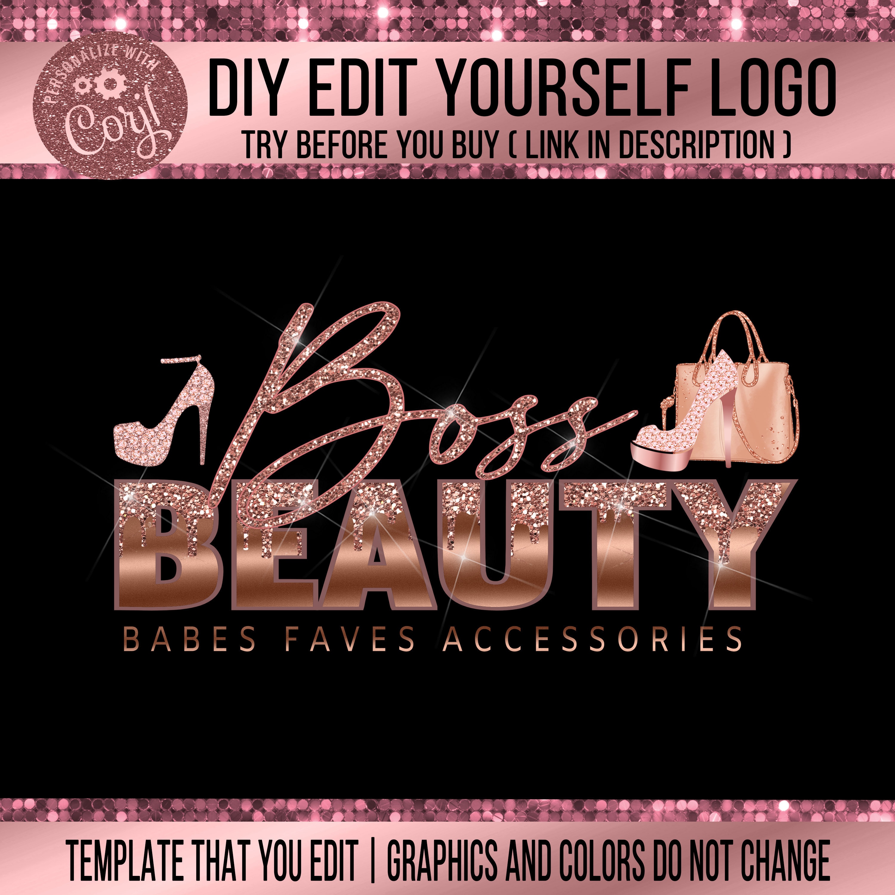 Shoes Logo Shoes And Bag Logo Bag Logo Shoe Boutique Logo Etsy