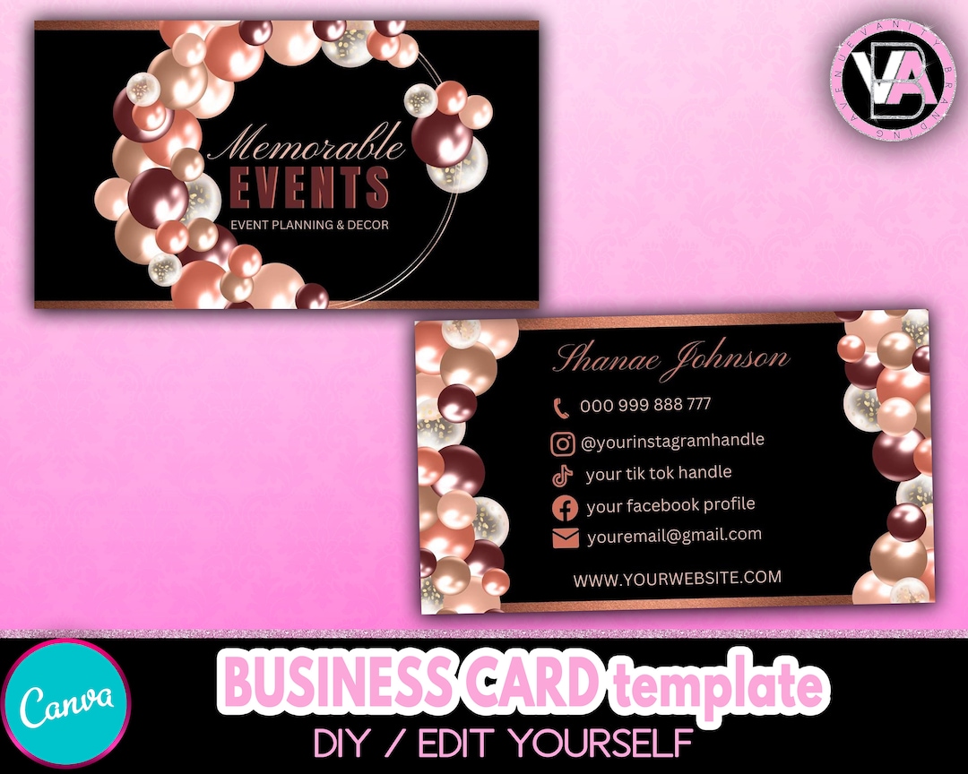 Balloon Business Card, Event Planner Business Card, Party Planner Business Card, Balloons Card, Event Decorator Business Card, Diy Card - Etsy balloon-business-card-event-planner-business-card-party-planner-business-card-balloons-card-event-decorator-business-card-diy-card-etsy