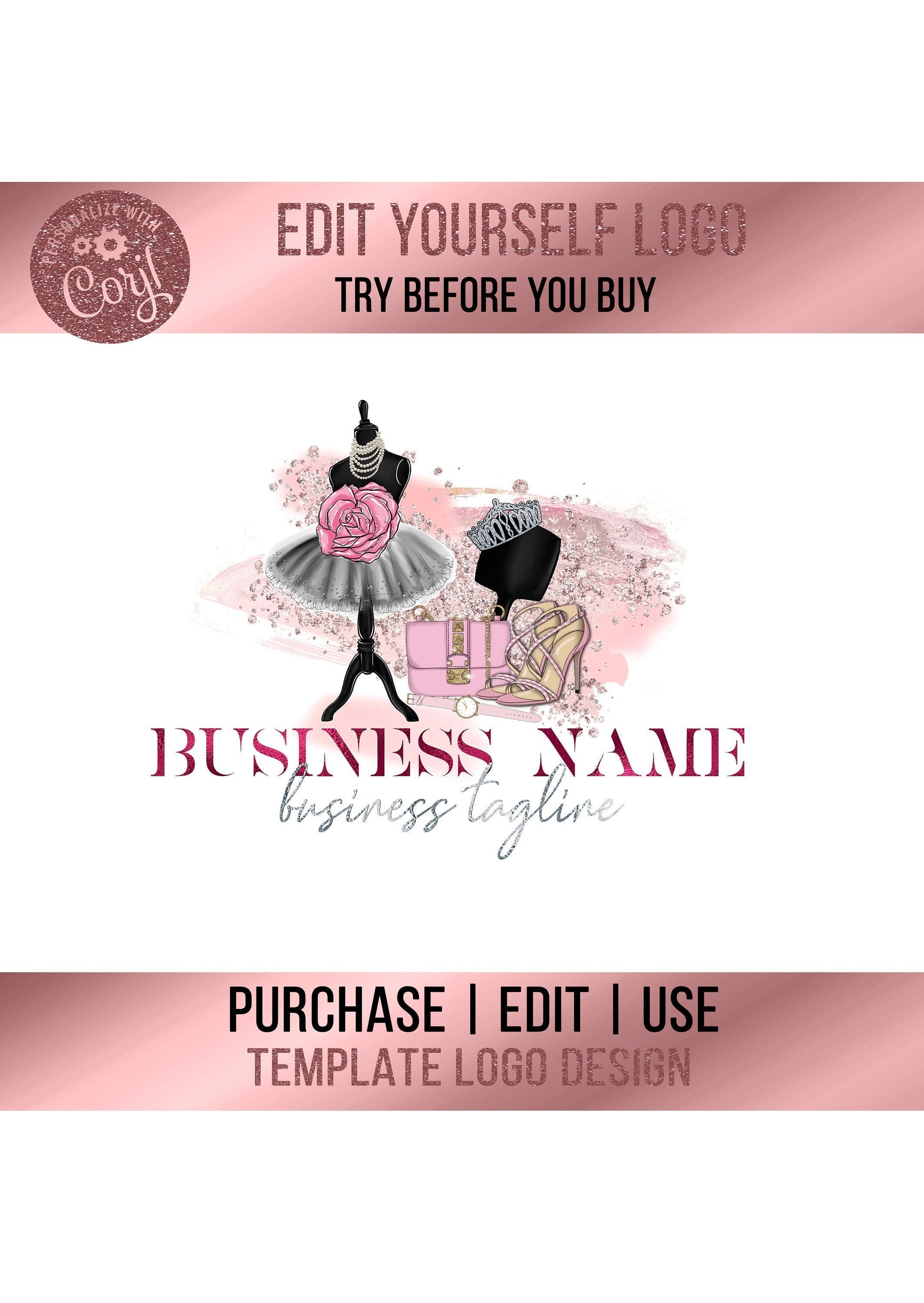 Fashion Logo Logo Design Boutique Logo Online Boutique - Etsy