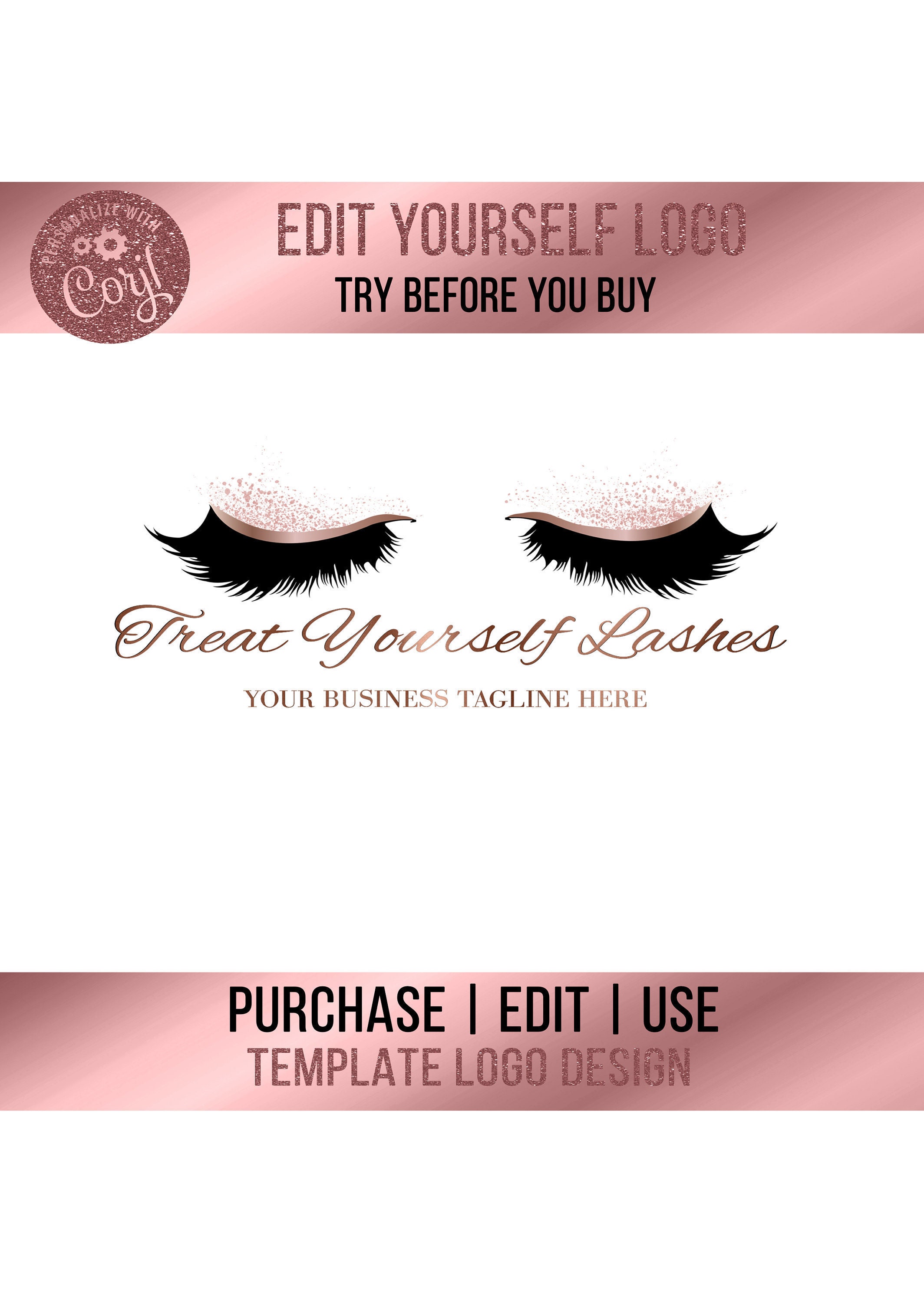 Lashes Logo Lash Extensions Logo Eyelashes Logo Lash | Etsy