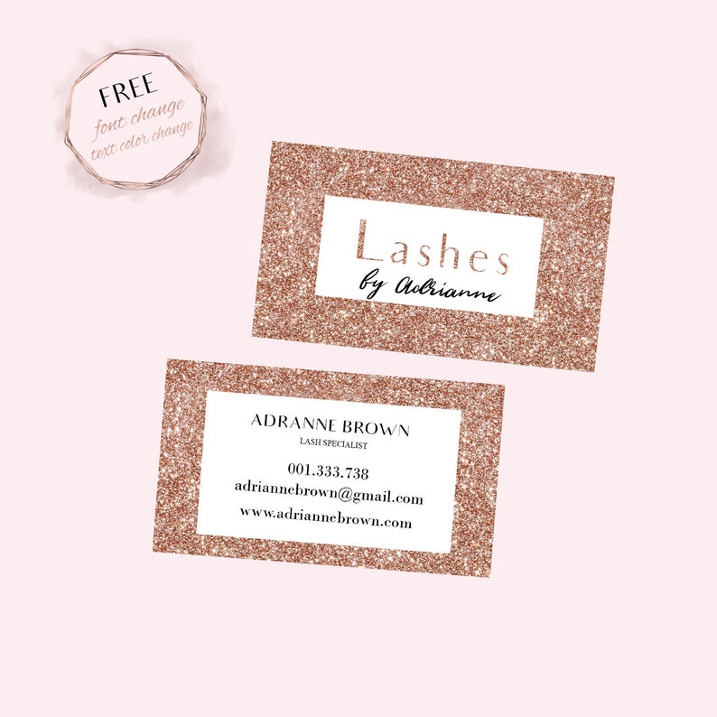 Makeup Artist Business Card Interior Design Business Card Beauty Business Card Boutique Business Card