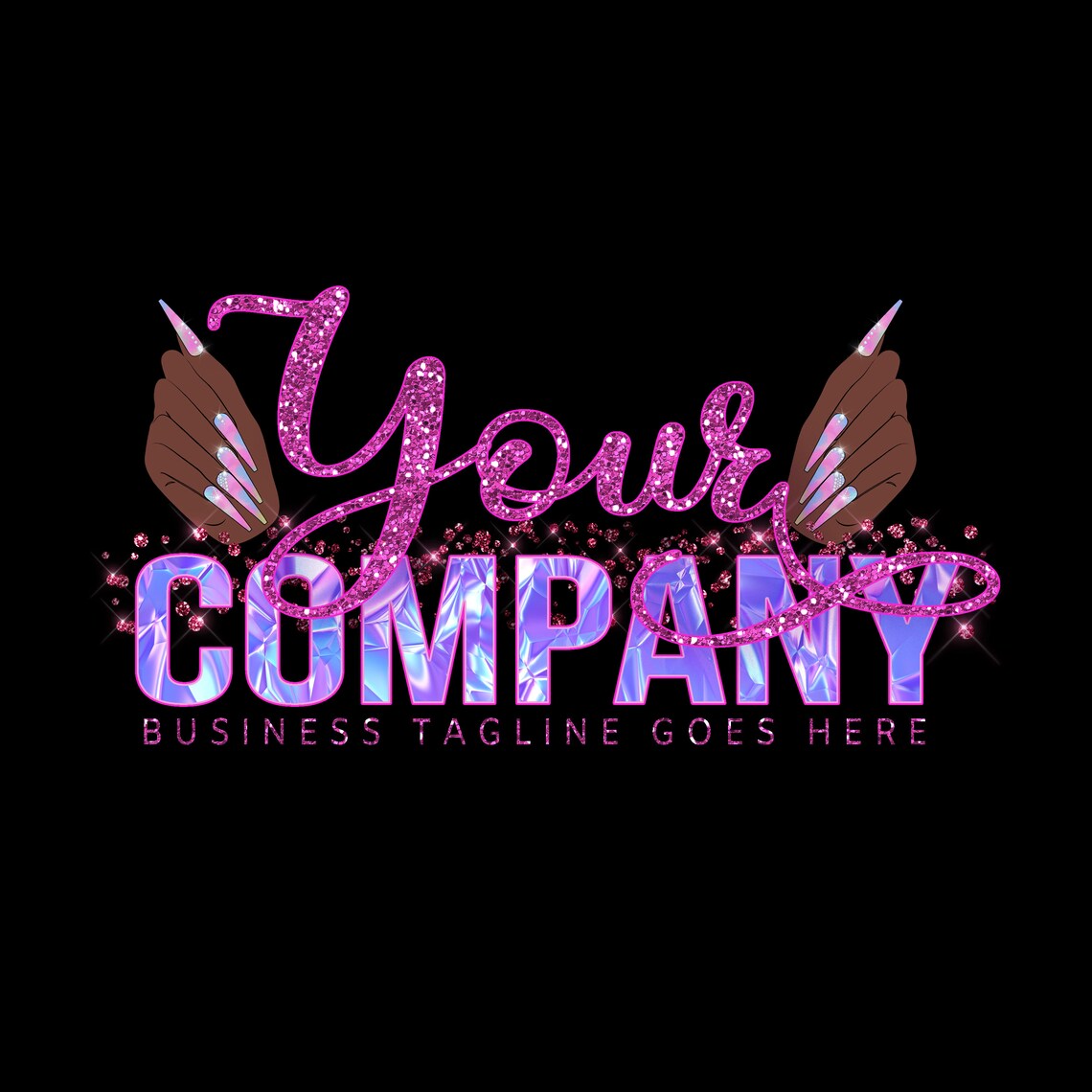 DIY Nail Logo Nail Logo Design Nail Tech Logo Long Nails Etsy