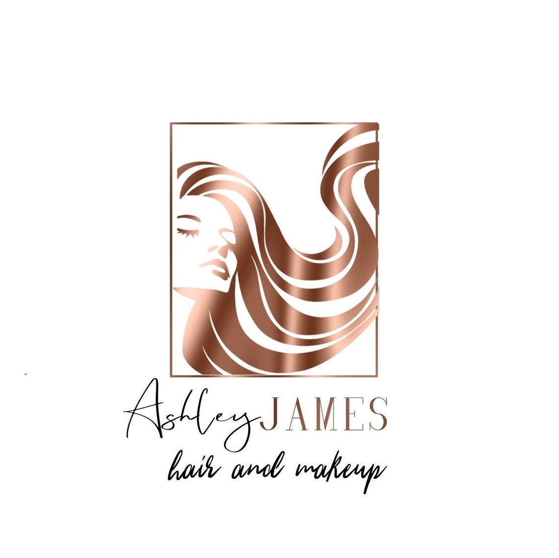 Hair Logo Beauty Logo Makeup Logo Hair Bundles Logo Hair Etsy