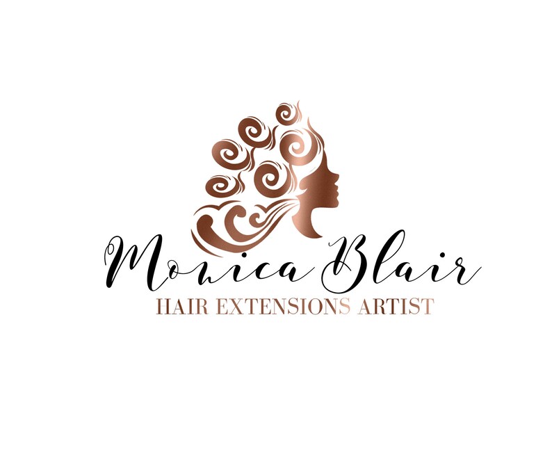 Hair Extension Logo Hairstylist Logo Design Hairdresser Logo Design Premade Hair Logo Design Haircut Logo