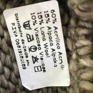 Alpaca Muff Scarf Made in Italy with Original Tags image 6