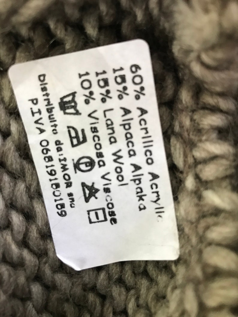 Alpaca Muff Scarf Made in Italy with Original Tags image 6