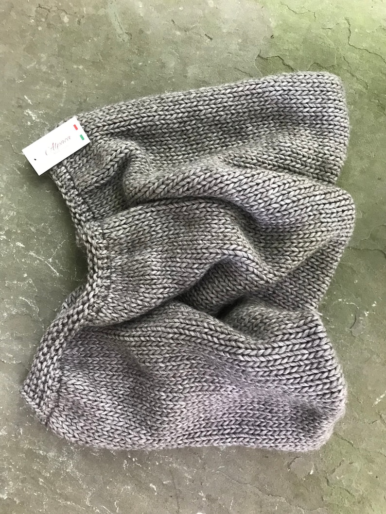 Alpaca Muff Scarf Made in Italy with Original Tags image 5