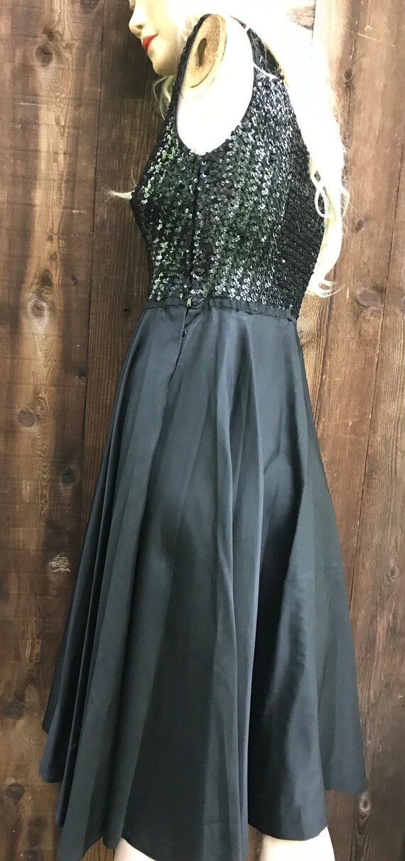 80’s Fabulous Black and Gold Sequin Top by Vintage Designer main image 0