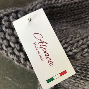 Alpaca Muff Scarf Made in Italy with Original Tags image 2