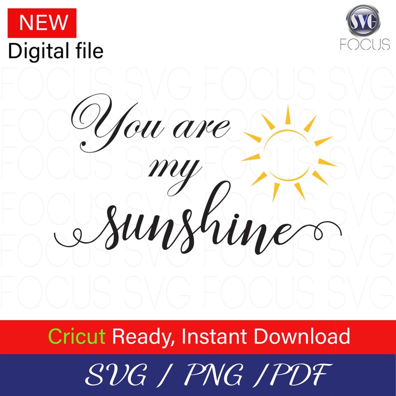Svg File for Cricut, Sunshine SVG, Quotes, You Are My Sunshine SVG - Etsy