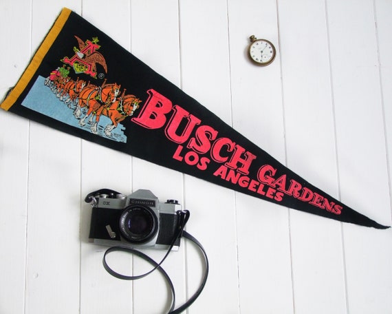 Busch Gardens Pennant Vintage Los Angeles Etsy