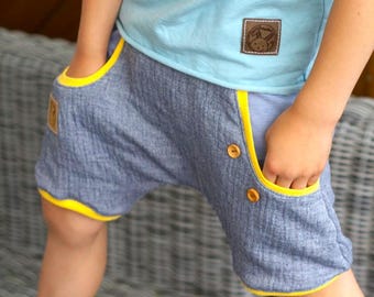 Classic Musselin-Shorts - maritim