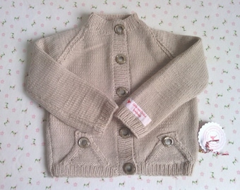 Hochwertige Baby-Merino Jacke