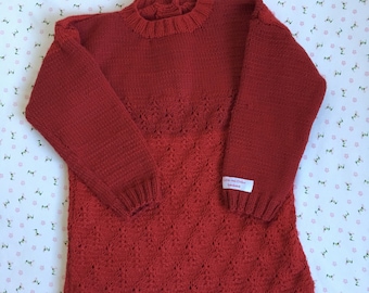 Hochwertiges  Baby-Merino Strickkleid