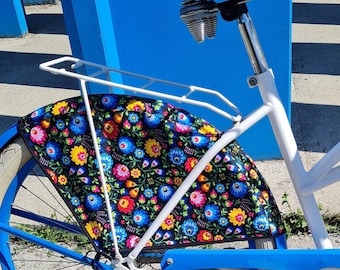 Enjoliveur de roue de vélo imperméable, motif folklorique de łowicki