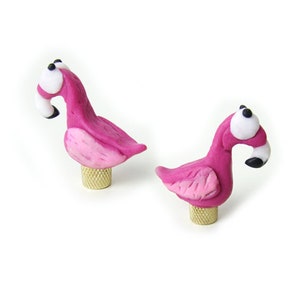 Valve Caps Flamingos