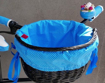 BICYCLE BASKET + blue insert