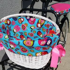 Matrioszki bicycle basket insert