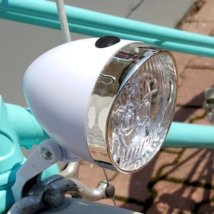 white LED front light for bicycle