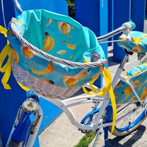 bike basket with insert BANANAS