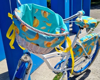 bike basket with insert BANANAS