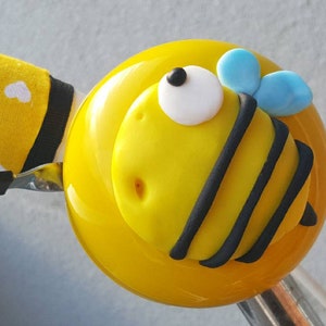 blue bicycle bell decorated