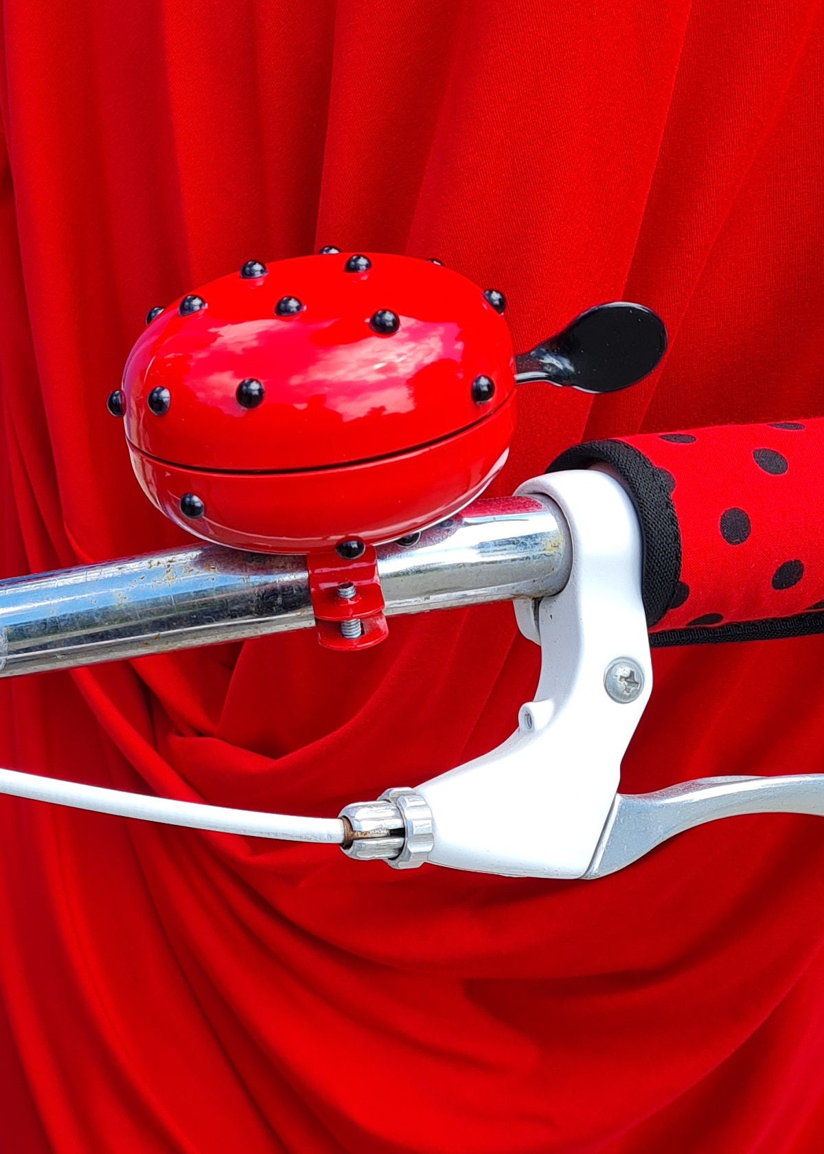 bike bell red lady bug