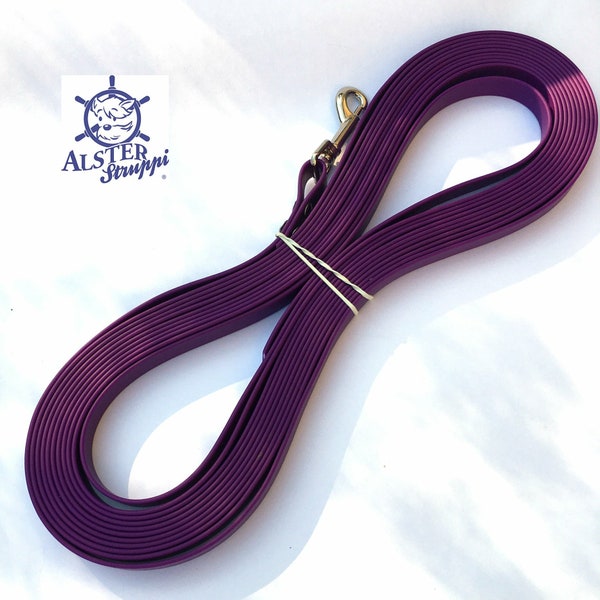 Tow line purple, width 16 mm, coated webbing from 12, - Euro from AlsterStruppi, length as desired