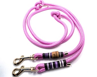 Dog leash adjustable / rope "Spring Blossom" approx. 200 cm adjustable