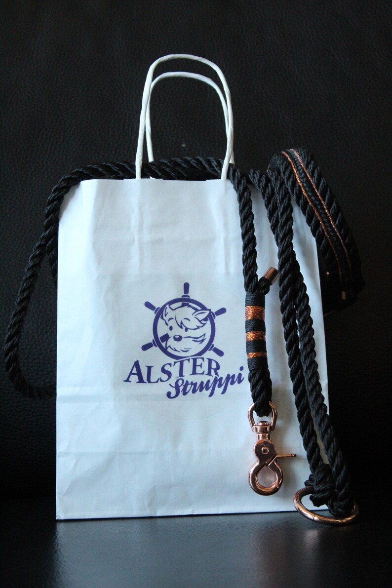 brand AlsterStruppi 200 cm adjustable Dog leash adjustable tauleine golddbeige approx high quality from 44 Euro