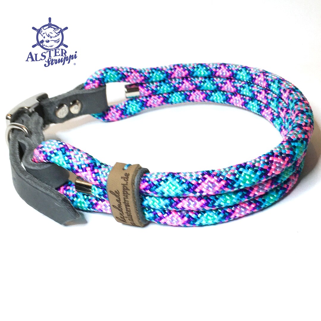 Hundehalsband Mit Sicherheitsgurt-Schnalle – Buntes Design, Verblasst Nicht, Made In USA