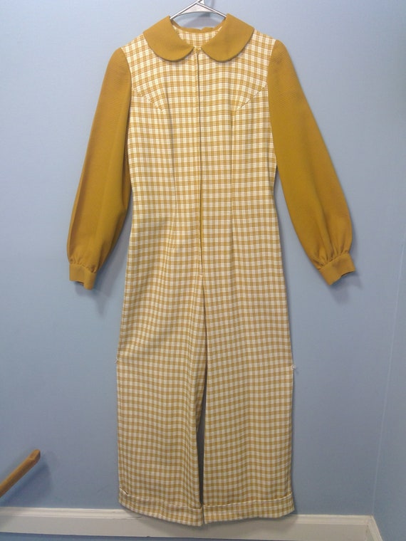 1960's Vintage Harvest Gold Yellow, Mustard & Crea