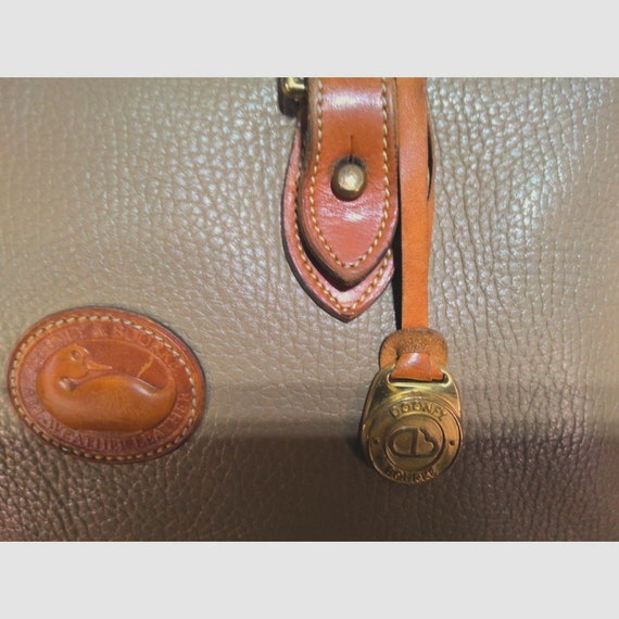 80s Vintage Dooney and Bourke Handbag/Purse Pebbl… - image 3