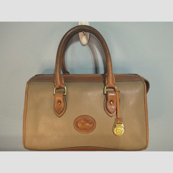 80s Vintage Dooney and Bourke Handbag/Purse Pebbl… - image 1