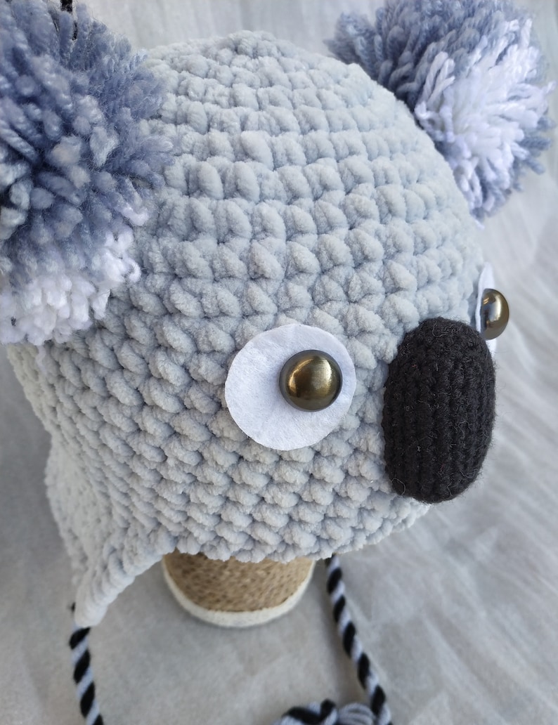 Koala crochet hat set for grandkids newborn baby boy gift with Etsy